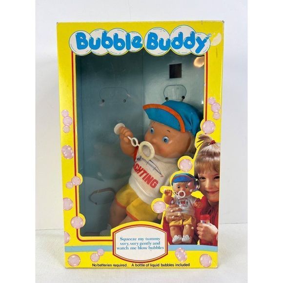 Vintage Effe Bubble Buddy Doll Banbole & Peluche Made in Italy Original Box - Picture 1 of 10